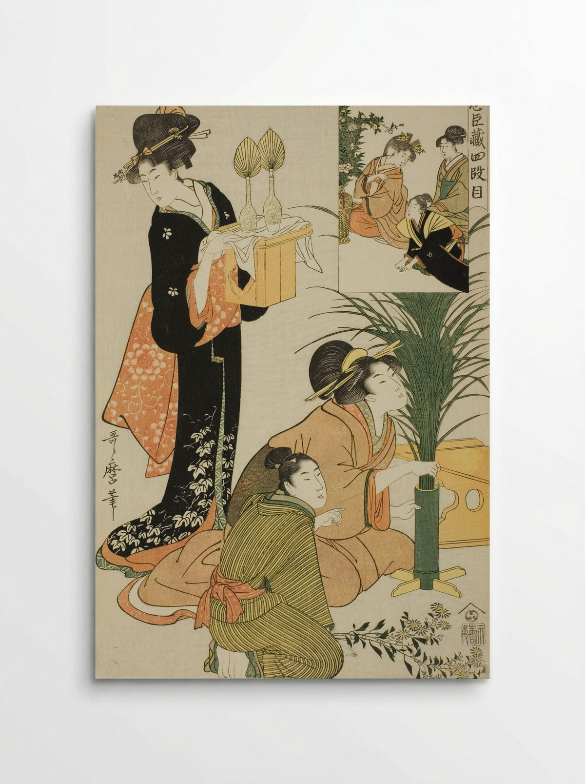 Act IV, from Treasury of the Loyal Retainers - Kitagawa Utamaro - Poster