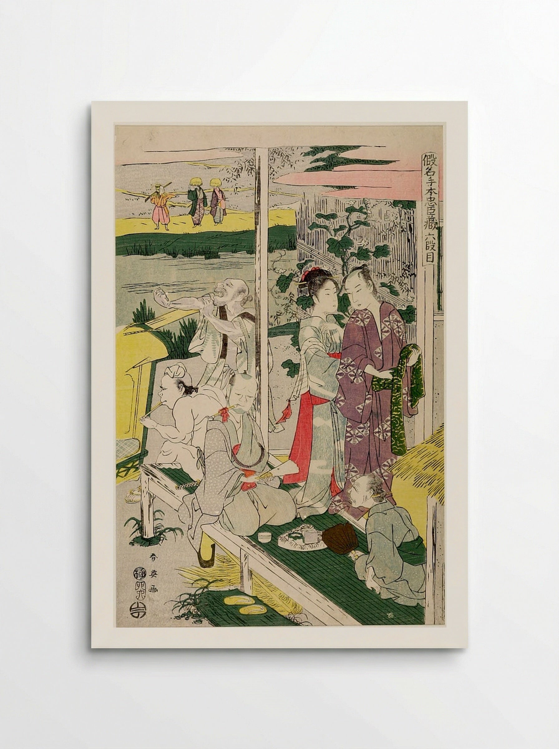 Act Six from the series Treasury of Loyal Retainers - Katsukawa Shun'ei - Poster