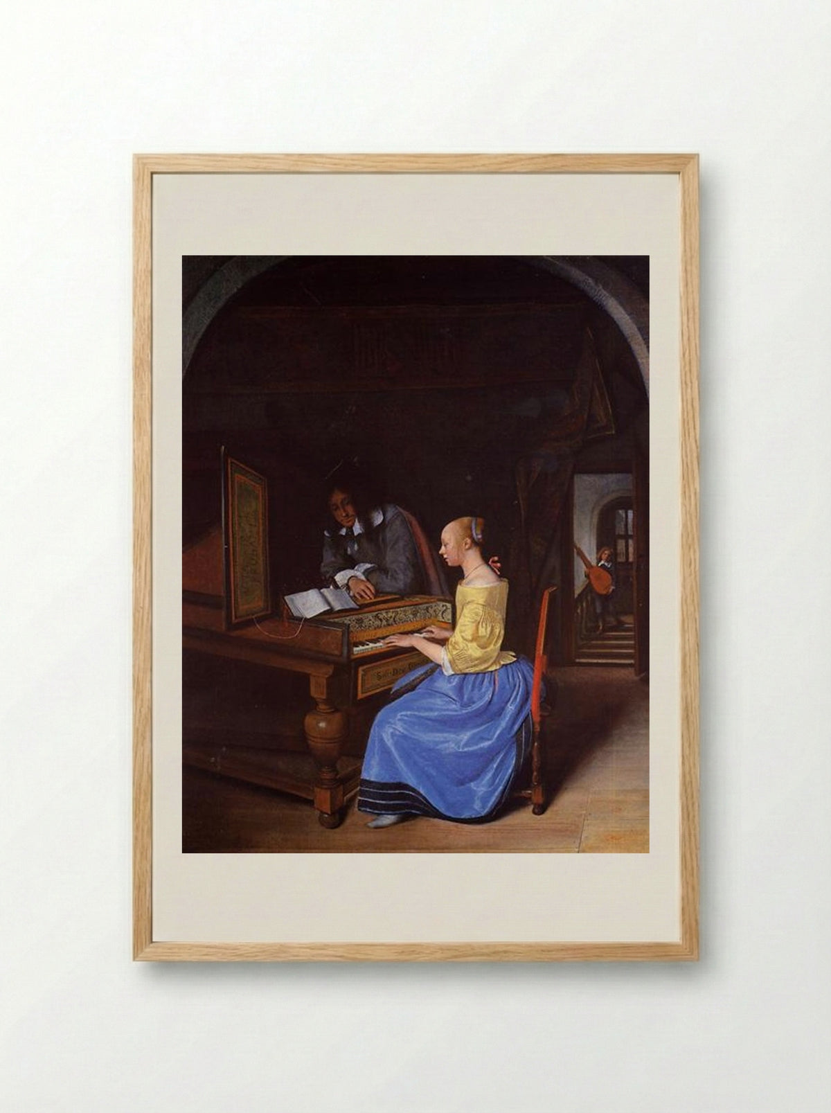 Action Proves the Man - Jan Steen - Framed Print Wood