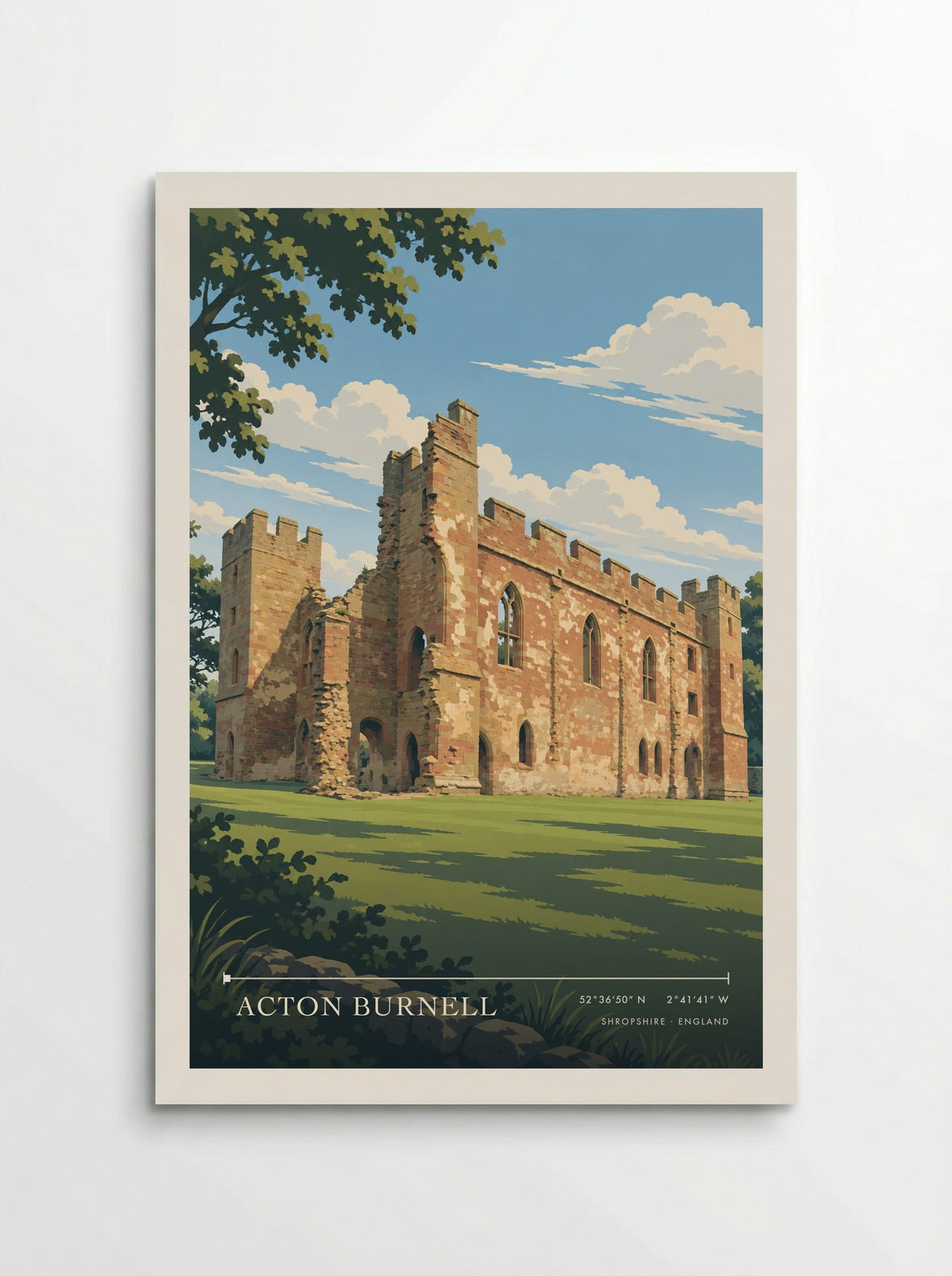 Acton Burnell, Shropshire | Travel Poster - Poster