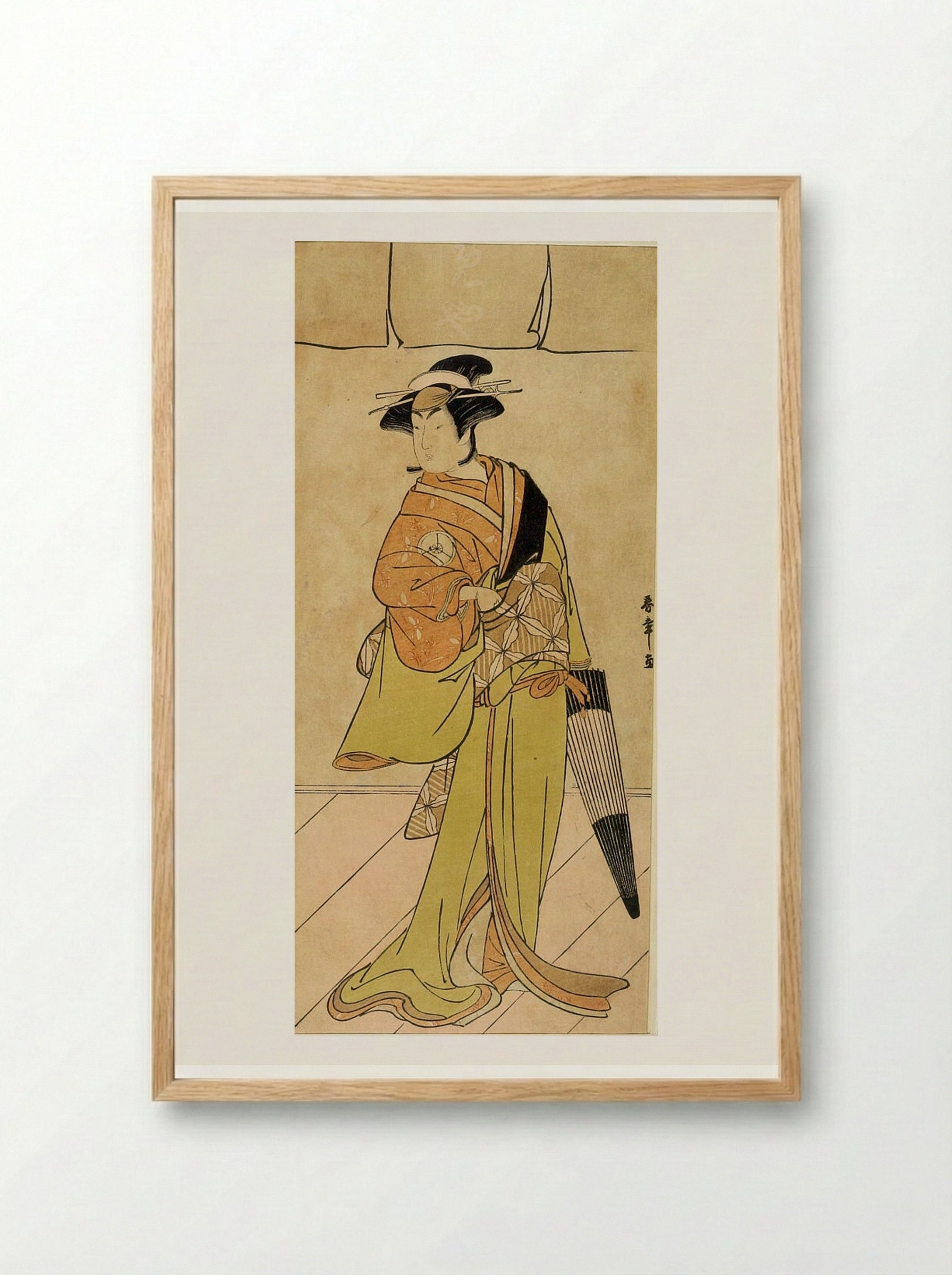 Actor Iwai Hanshirō IV - Katsukawa Shunshō - Framed Print Wood