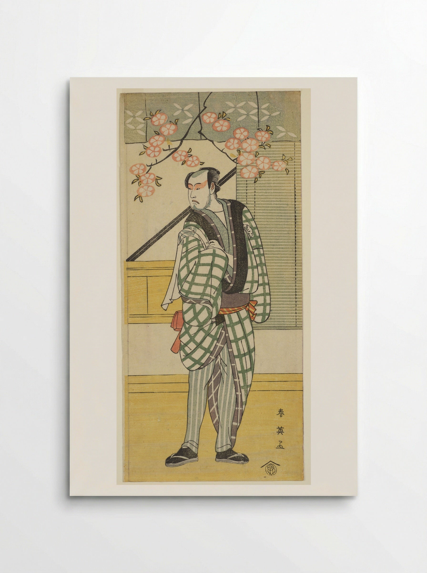 Actor Matsumoto Koshirō II in a Sukeroku Play - Katsukawa Shun'ei - Poster
