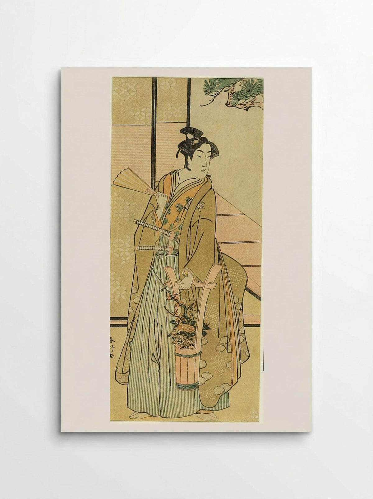 Actor Nakamura Kumetaro as a Kosho - Katsukawa Shunkō - Poster