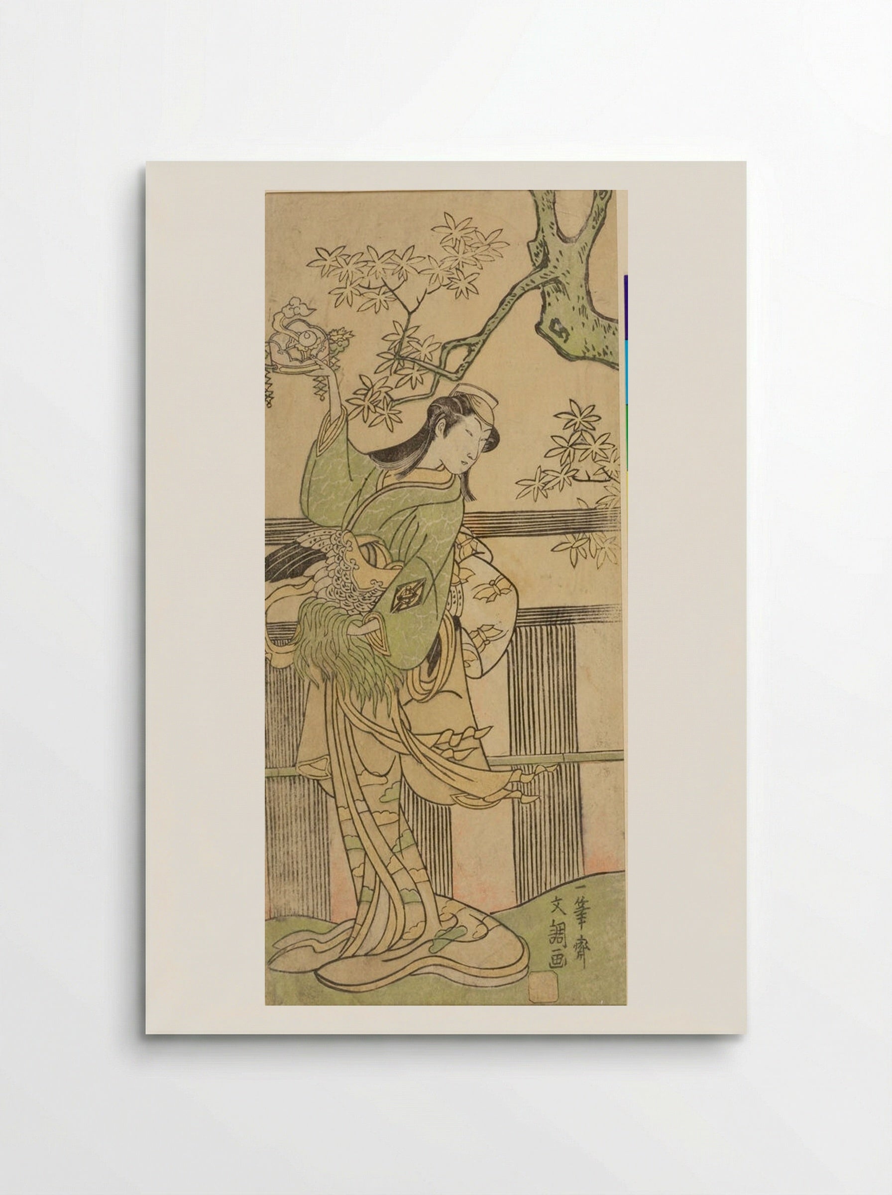 Actor Nakamura Matsue as a Female Dancer - Ippitsusai Bunchō - Poster