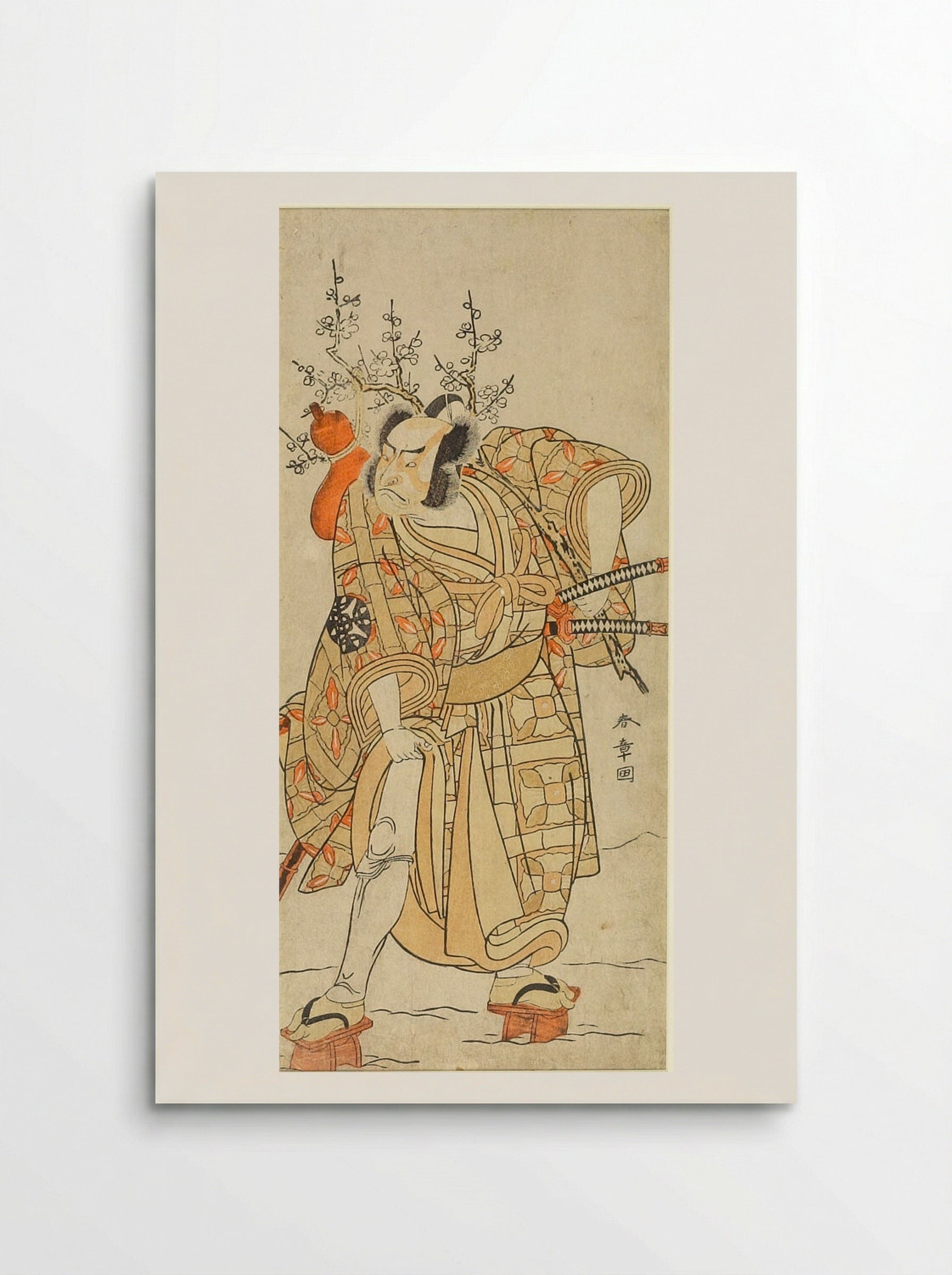 Actor Nakamura Nakazō I as Matano no Gorō - Katsukawa Shunshō - Poster