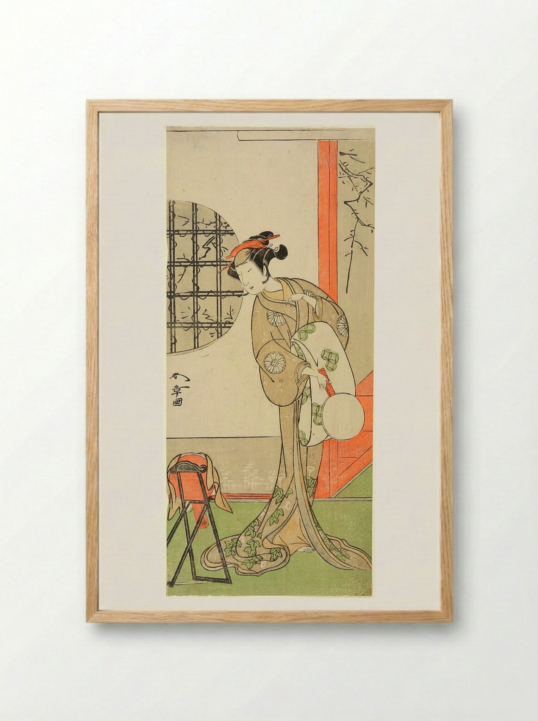 Actor Nakamura Noshio 1st - Katsukawa Shunshō - Framed Print Wood