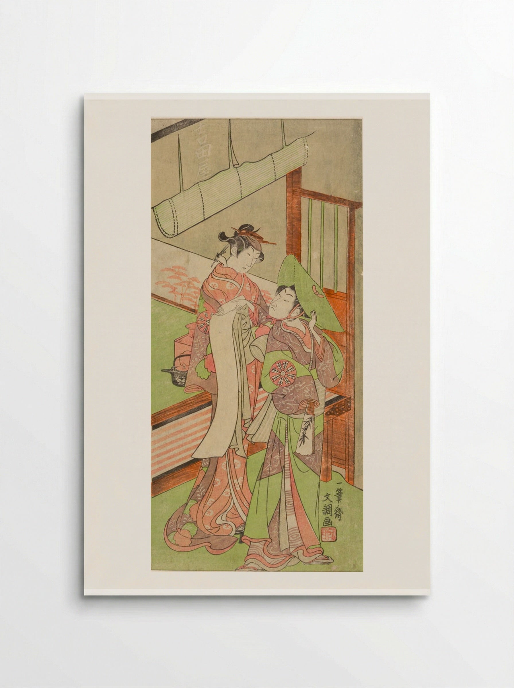 Actor Nakamura Tomijirō in Two Roles - Ippitsusai Bunchō - Poster