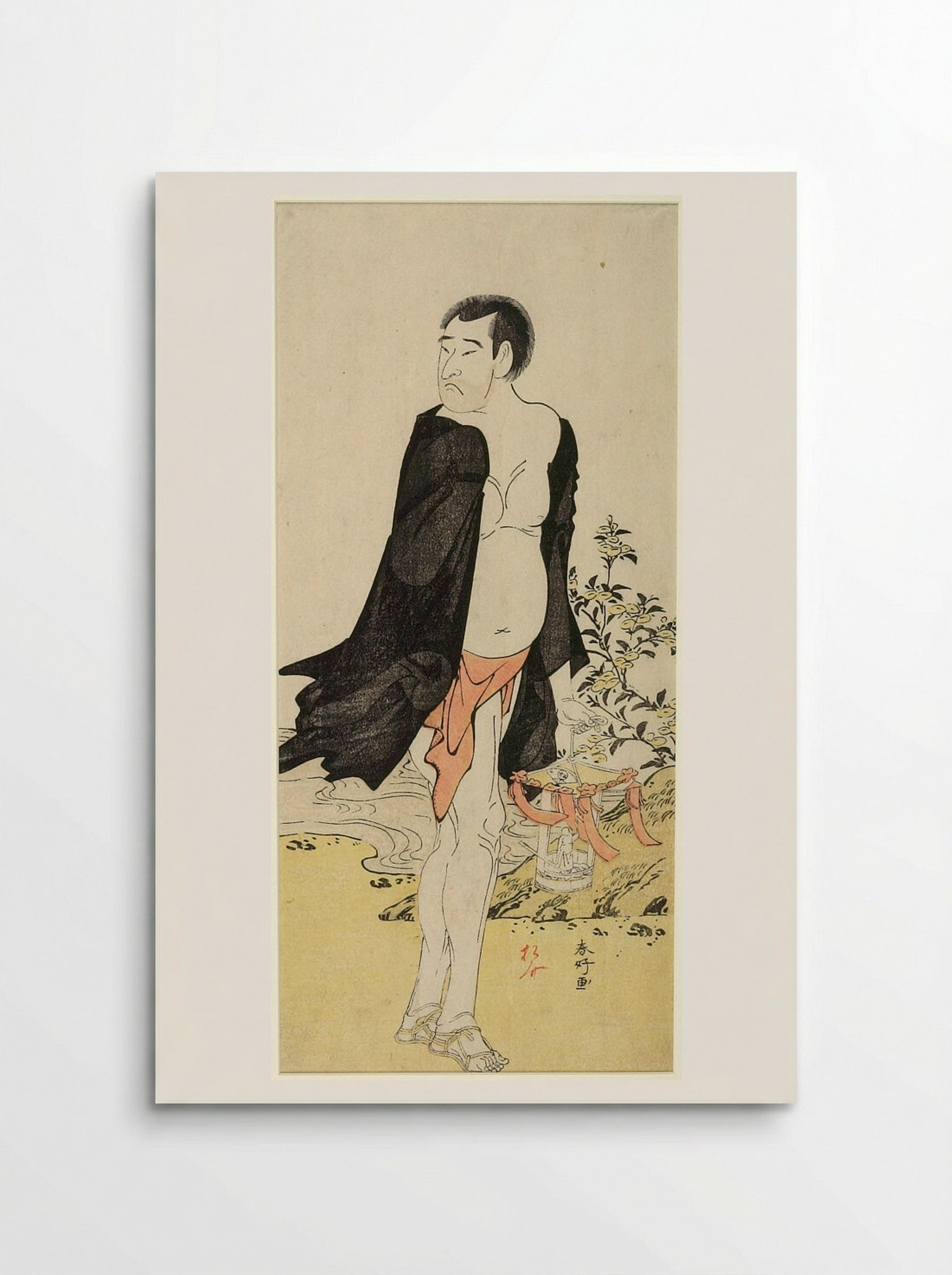 Actor Onoe Matsusuke as a Priest - Katsukawa Shunkō - Poster
