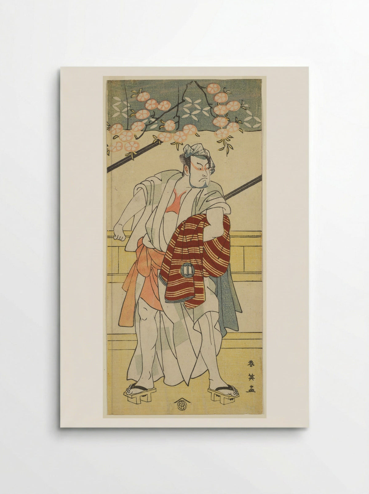 Actor Sakata Hangorō II in a Sukeroku Play - Katsukawa Shun'ei - Poster