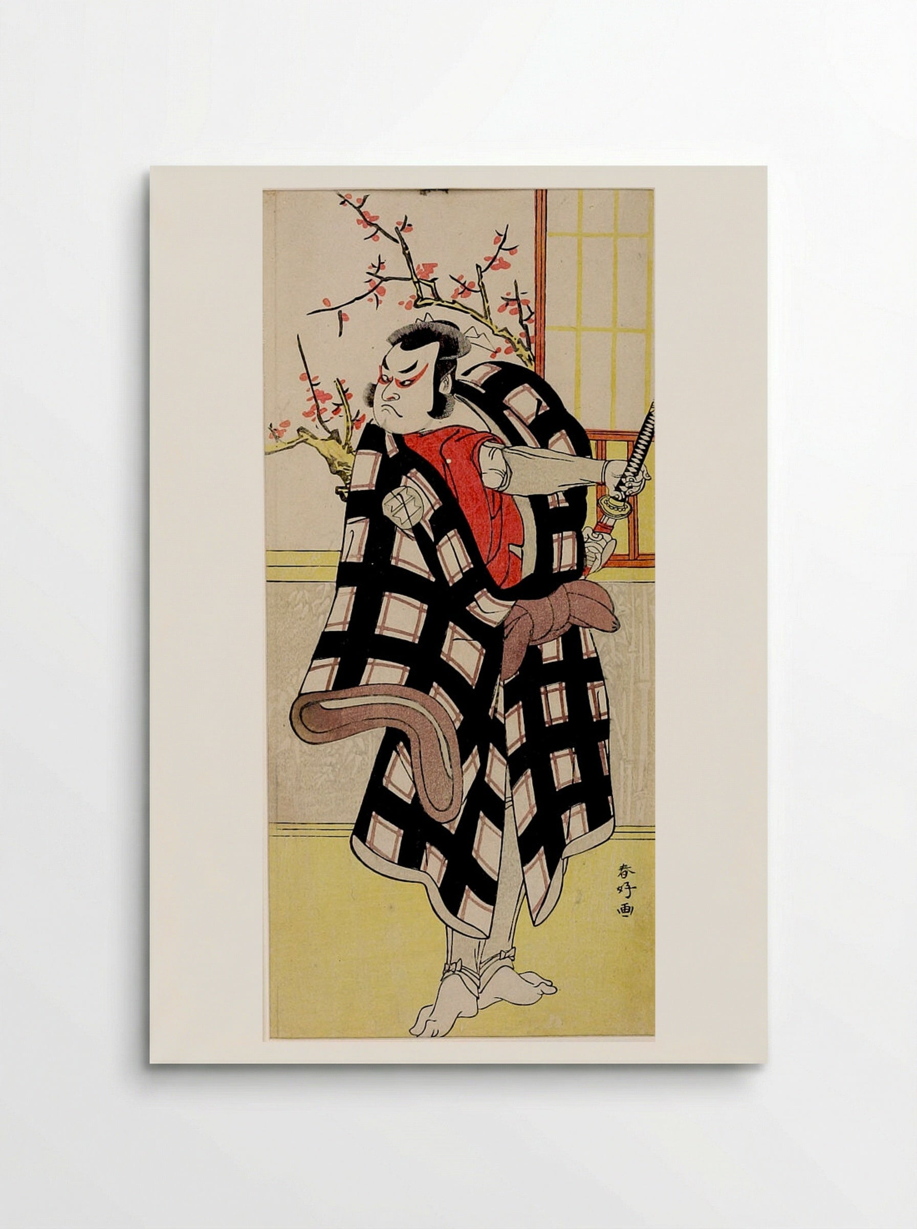 Actor Sakata Hangorō III as a Wrestler - Katsukawa Shunkō - Poster