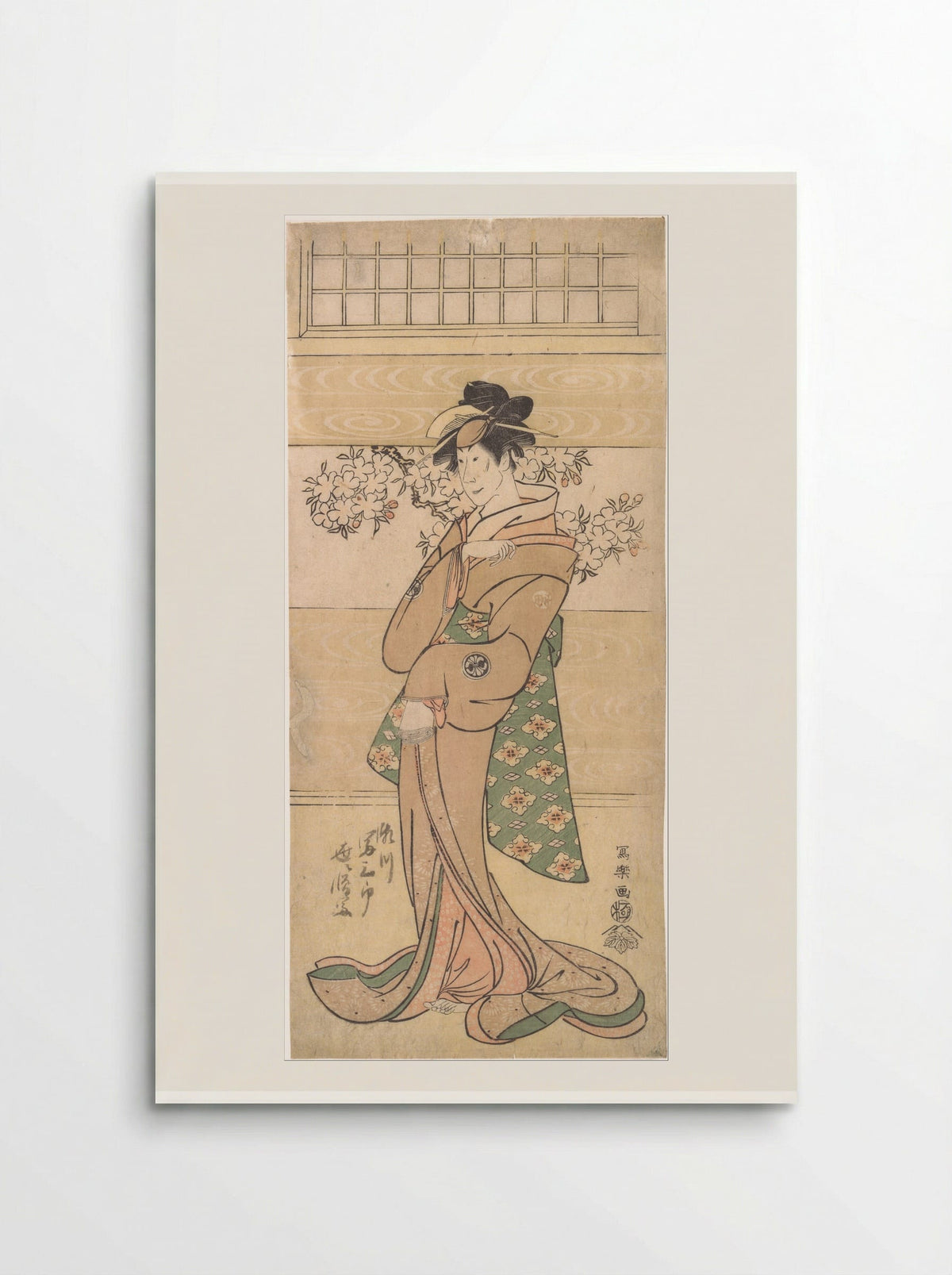 Actor Segawa Tomisaburo II as the Geisha Asaka - Tōshūsai Sharaku - Poster