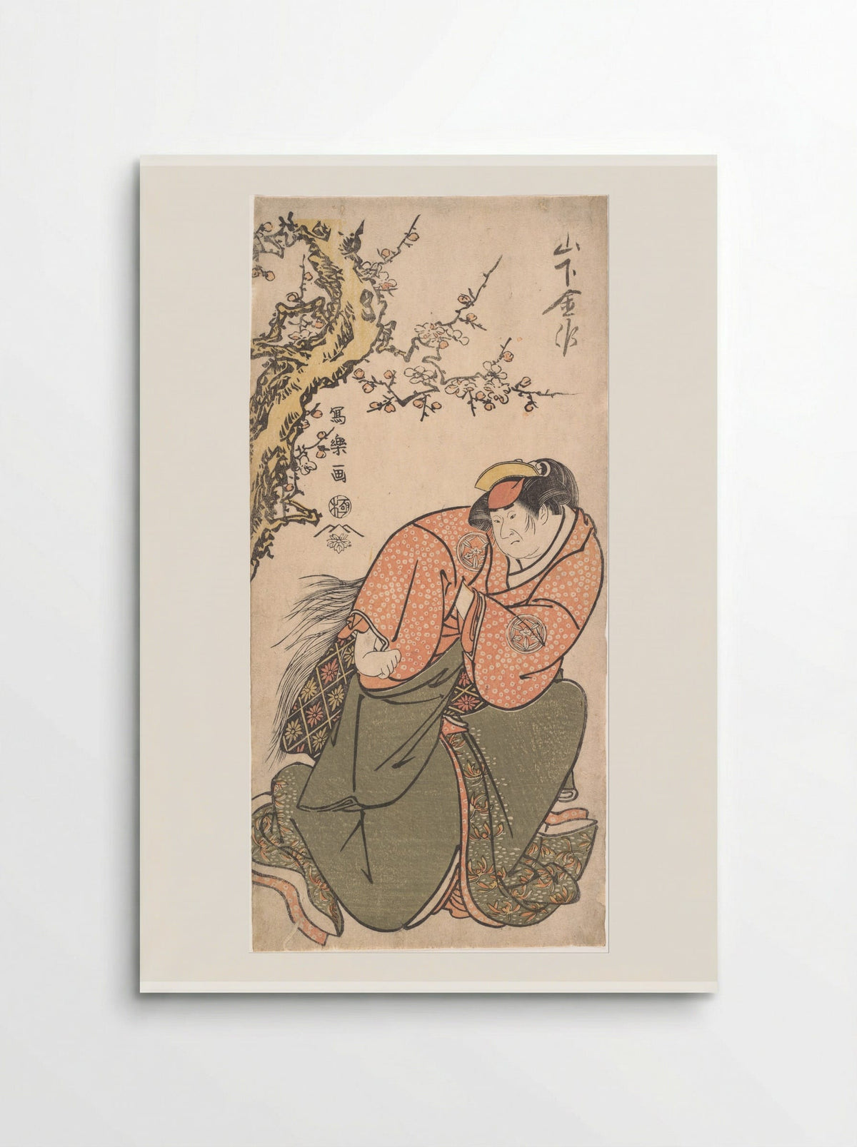 Actor Yamashita Kinsaku II as Sadato's Wife Iwate - Tōshūsai Sharaku - Poster