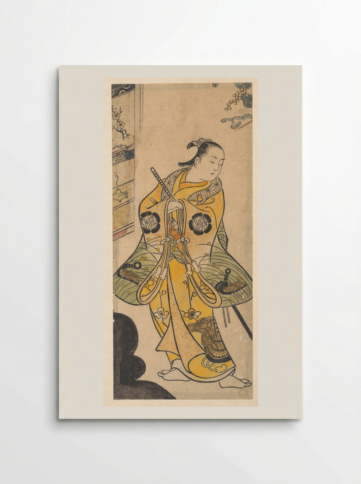 Actor as a Samurai Youth - Torii Kiyotada - Poster