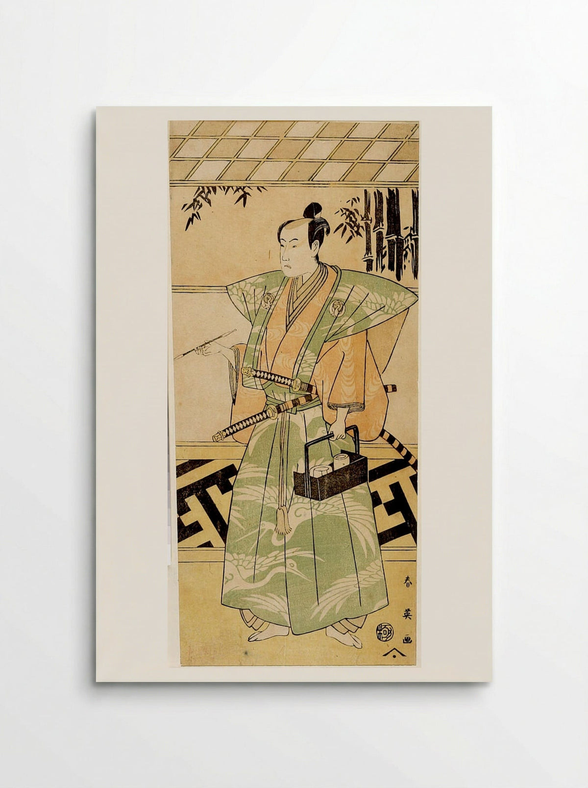 Actors Nakamura Noshio and Possibly Bandô Hikosaburô III - Katsukawa Shun'ei - Poster