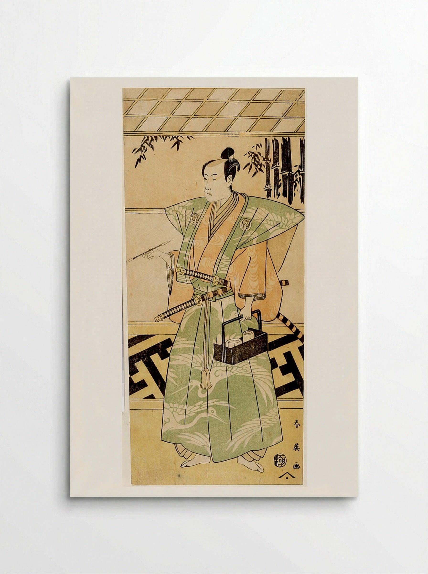 Actors Nakamura Noshio and Possibly Bandô Hikosaburô III - Katsukawa Shun'ei - Poster