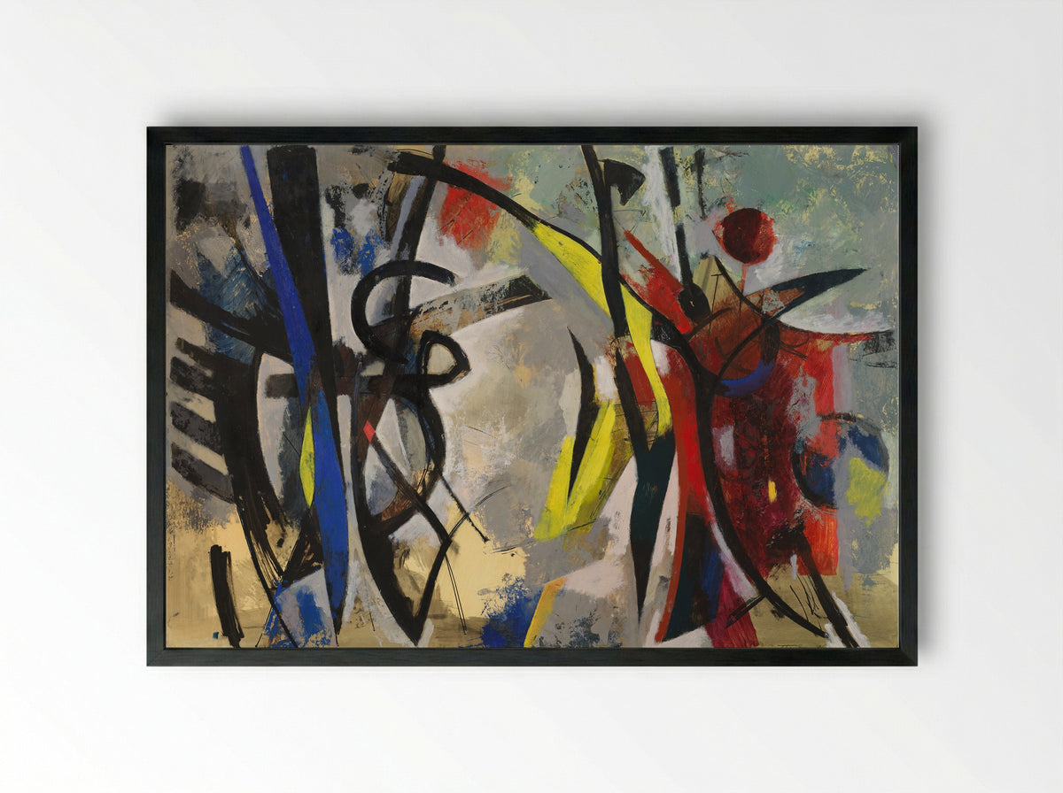 Actors - Theodor Werner - Framed Print Black