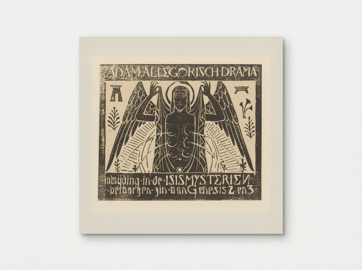 Adam, Allegorisch Drama - Mathieu Lauweriks - Poster