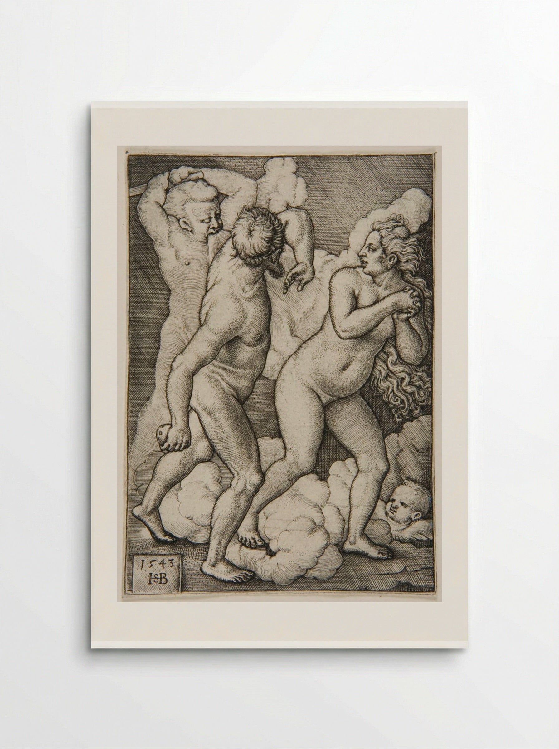 Adam and Eve Driven from Paradise - Sebald Beham - Poster