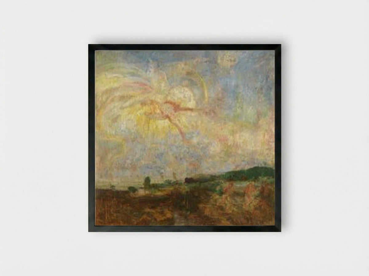 Adam and Eve Expelled from Paradise - James Ensor - Framed Print Black