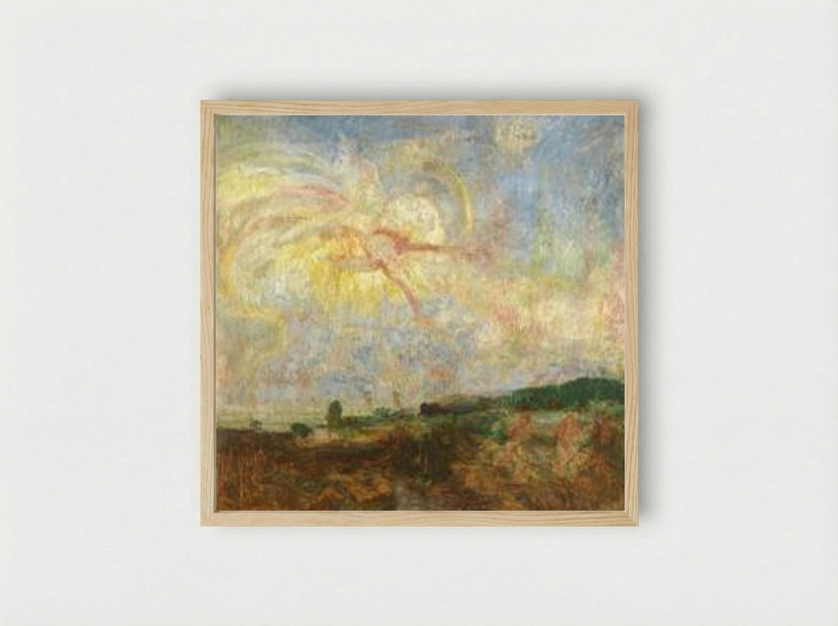 Adam and Eve Expelled from Paradise - James Ensor - Framed Print Wood