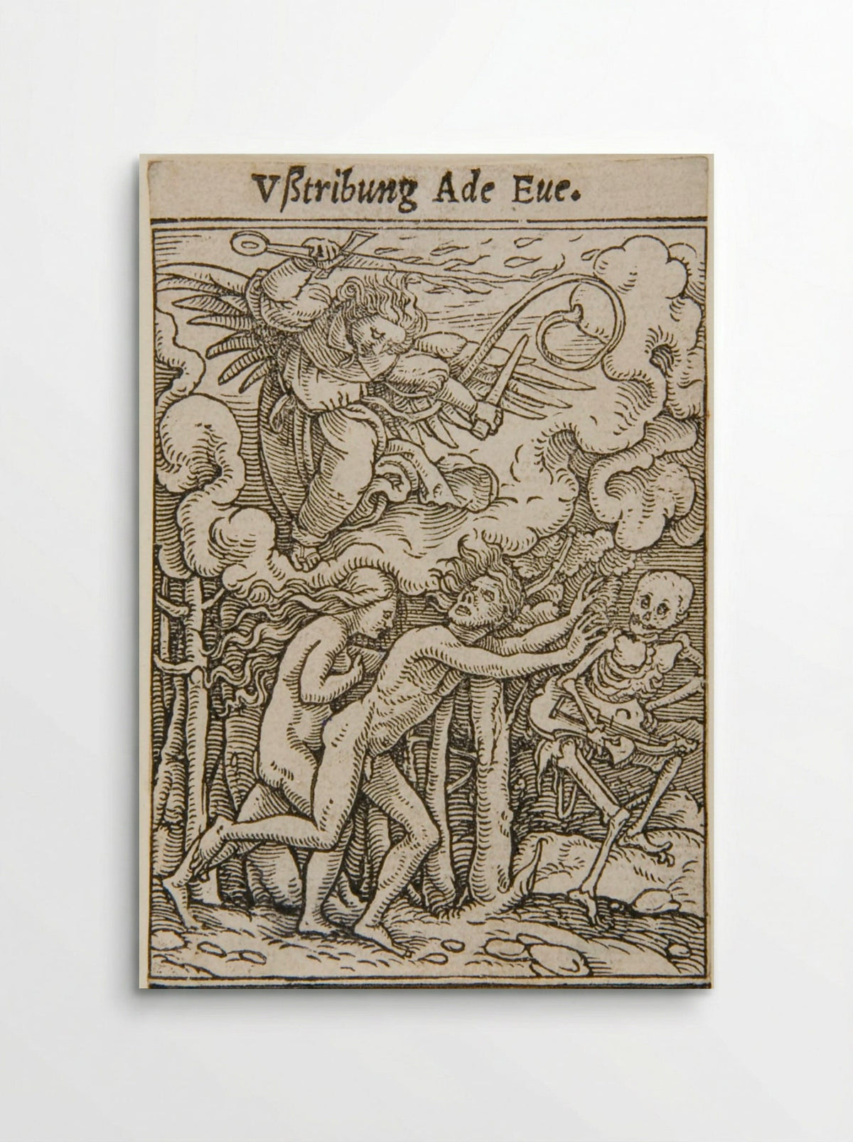 Adam and Eve Expelled from Paradise - Hans Holbein the Younger - Poster