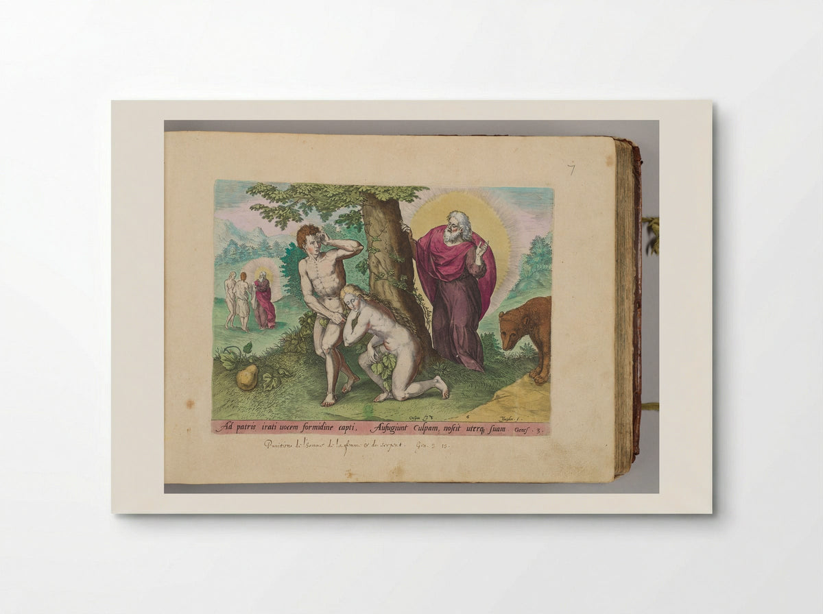 Adam and Eve Hiding Themselves - Johann Sadeler I - Poster