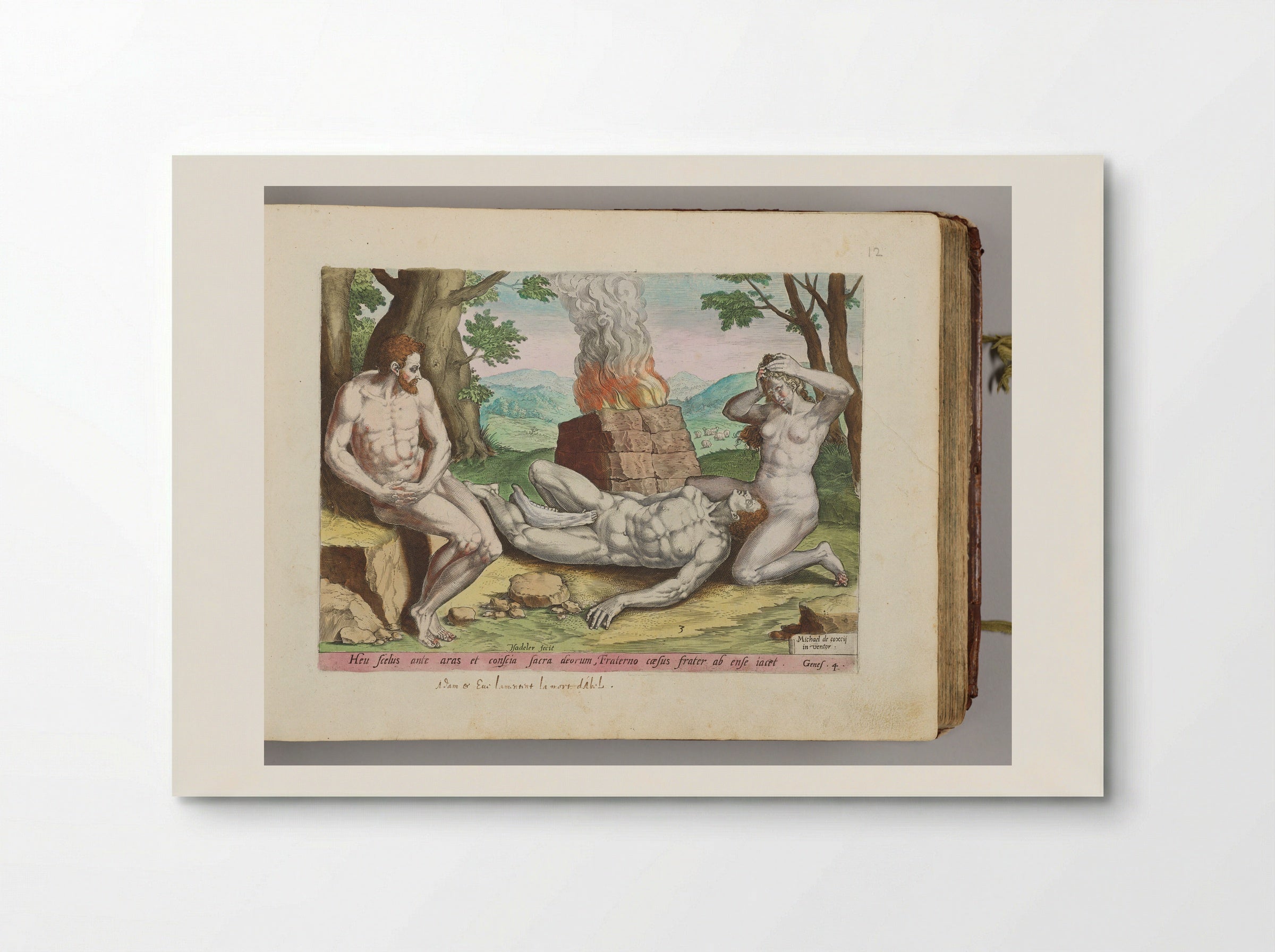 Adam and Eve Mourning Abel's Death - Johann Sadeler I - Poster