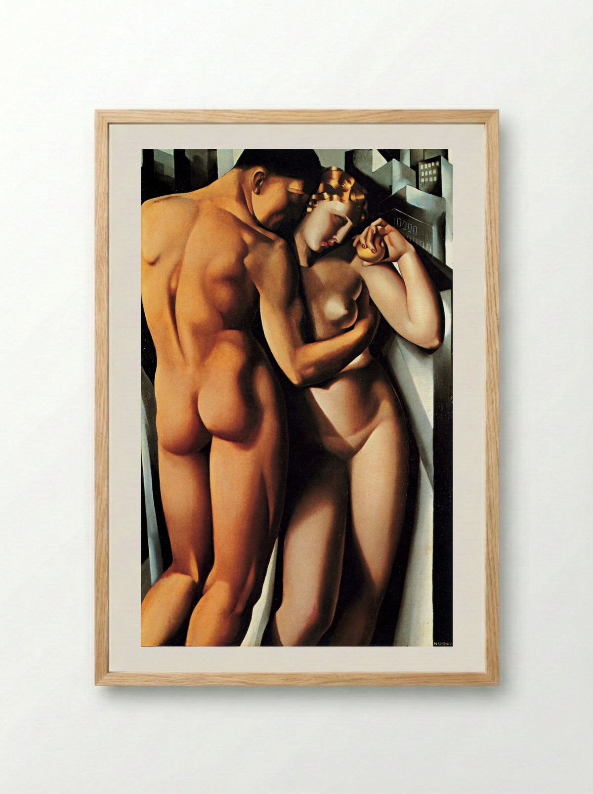 Adam and Eve - Tamara de Lempicka - Framed Print Wood