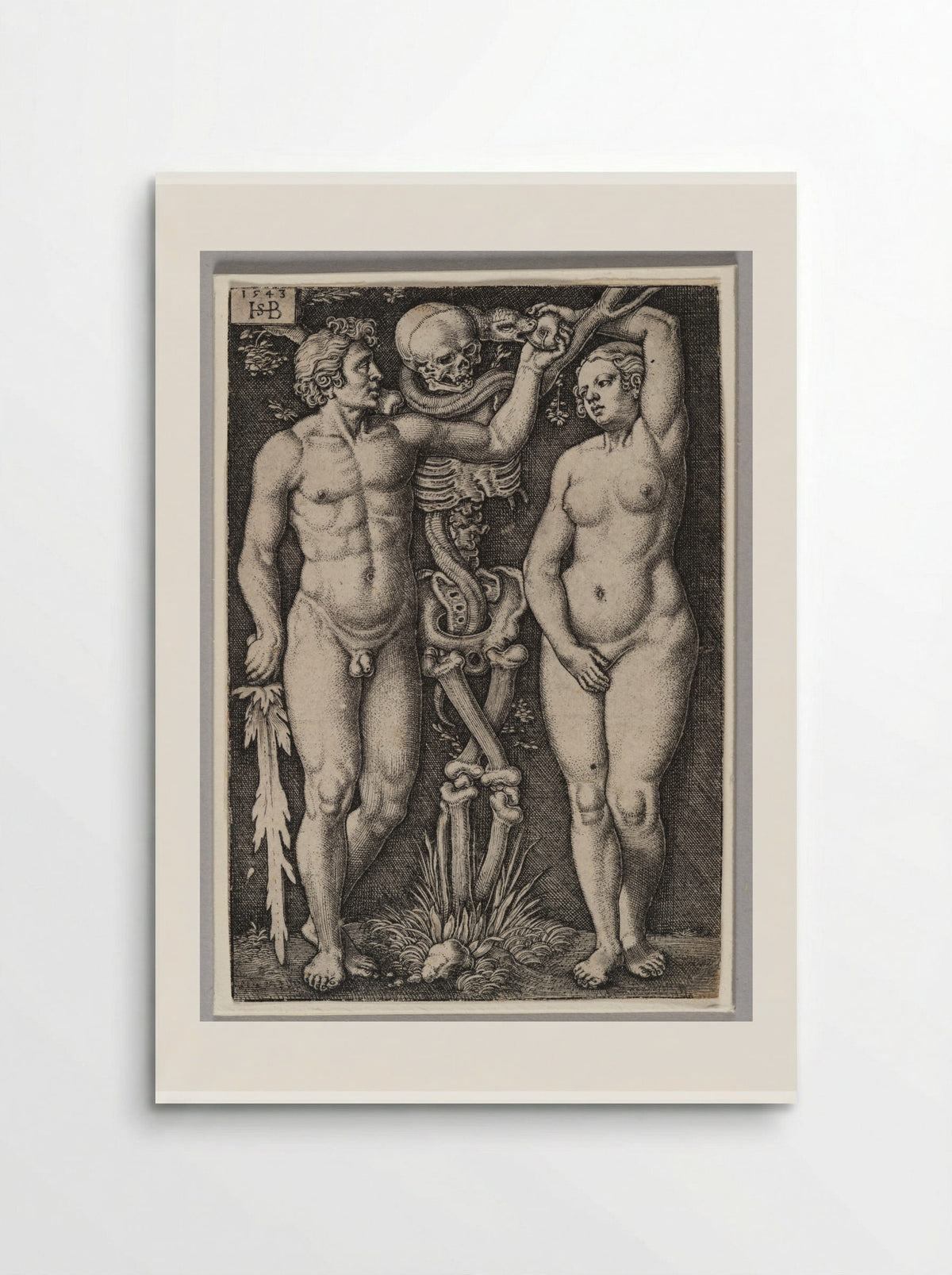 Adam and Eve - Sebald Beham - Poster