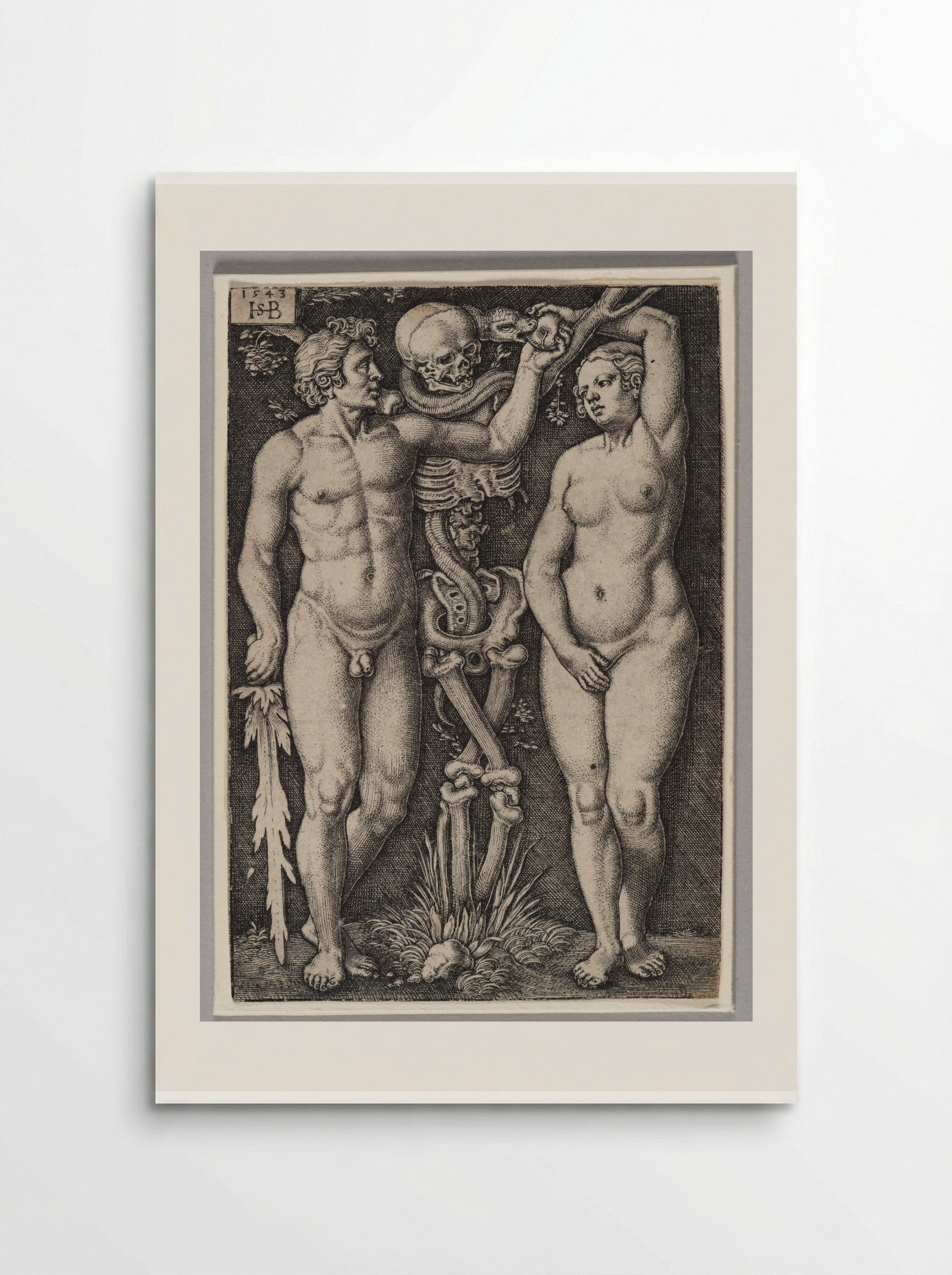 Adam and Eve - Sebald Beham - Poster