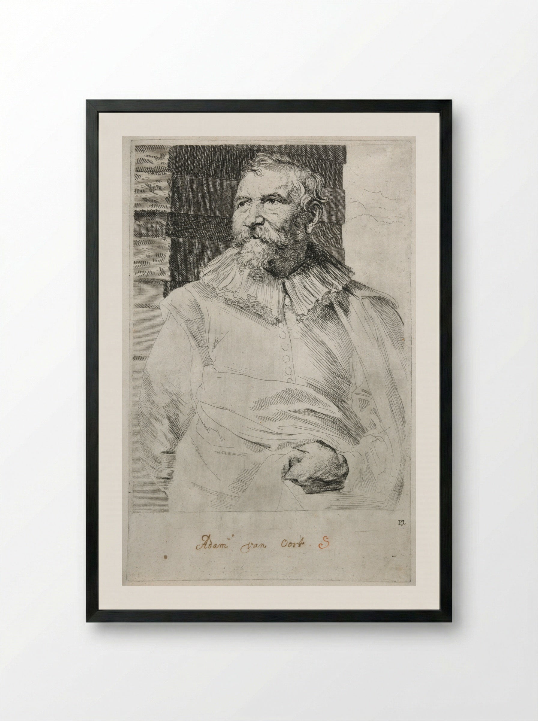 Adam van Noort - Anthony van Dyck - Framed Print Black