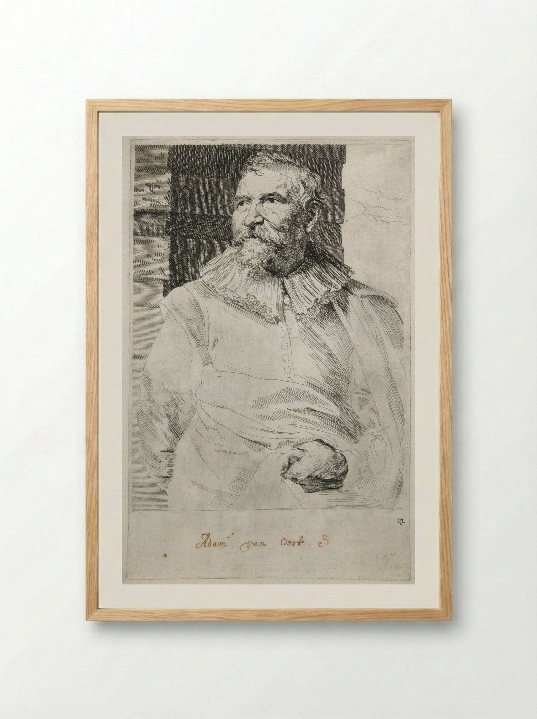 Adam van Noort - Anthony van Dyck - Framed Print Wood