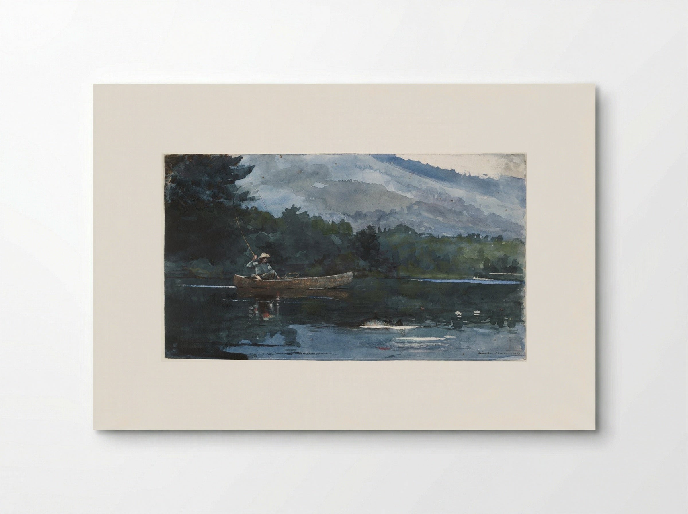 Adirondack Lake (Blue Monday) - Winslow Homer - Poster