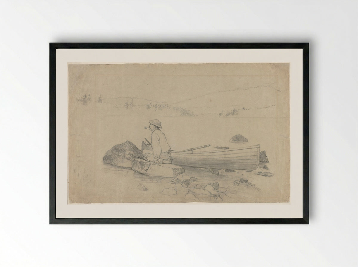 Adirondacks - Homer Dodge Martin - Framed Print Black