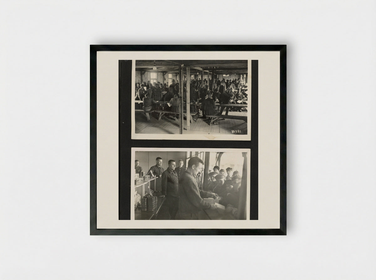 Administratieruimte en kampwinkel - Dick W.B. van Maarseveen - Framed Print Black