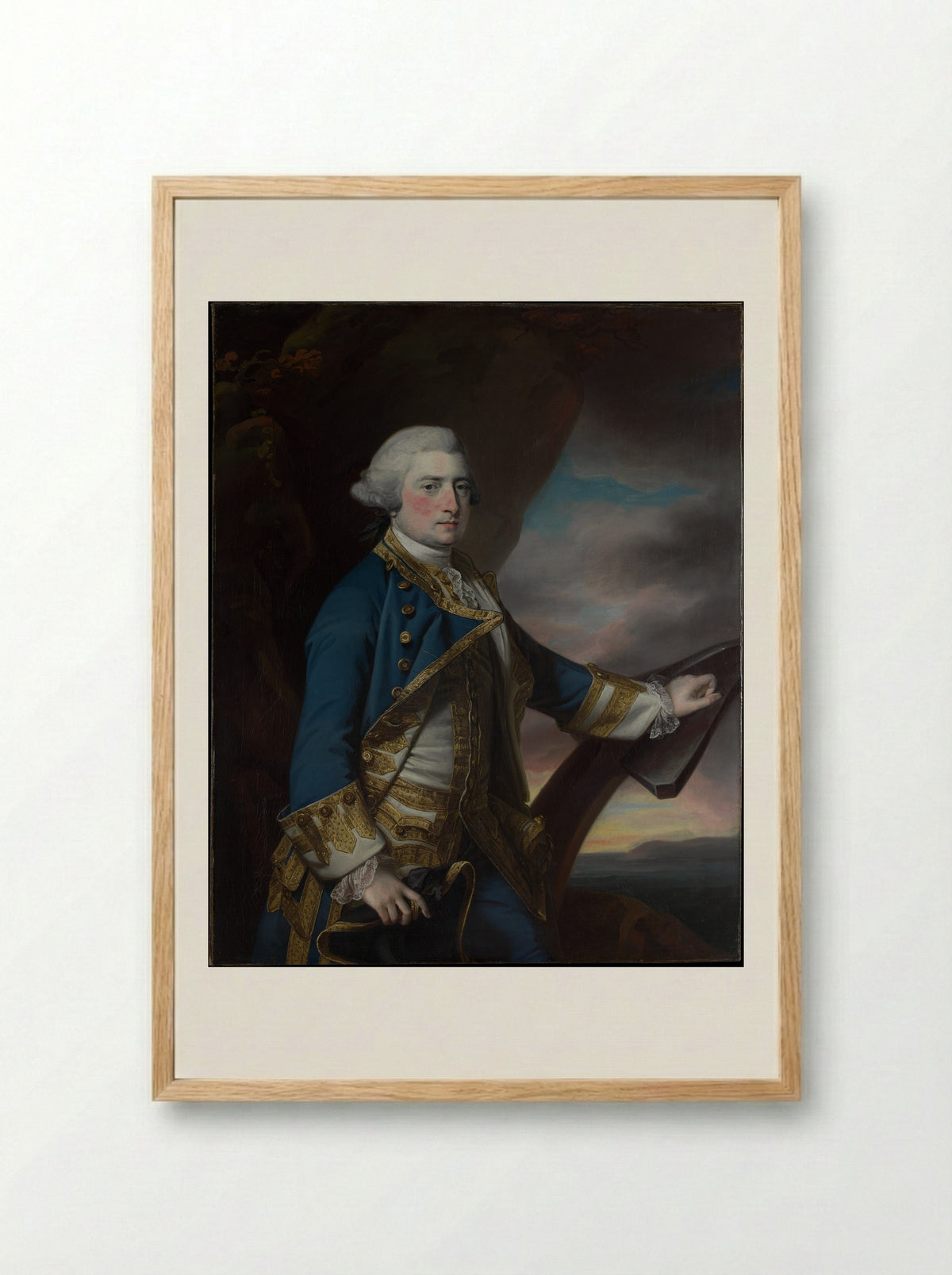 Admiral Harry Paulet, Sixth Duke of Bolton - Francis Cotes - Framed Print Wood