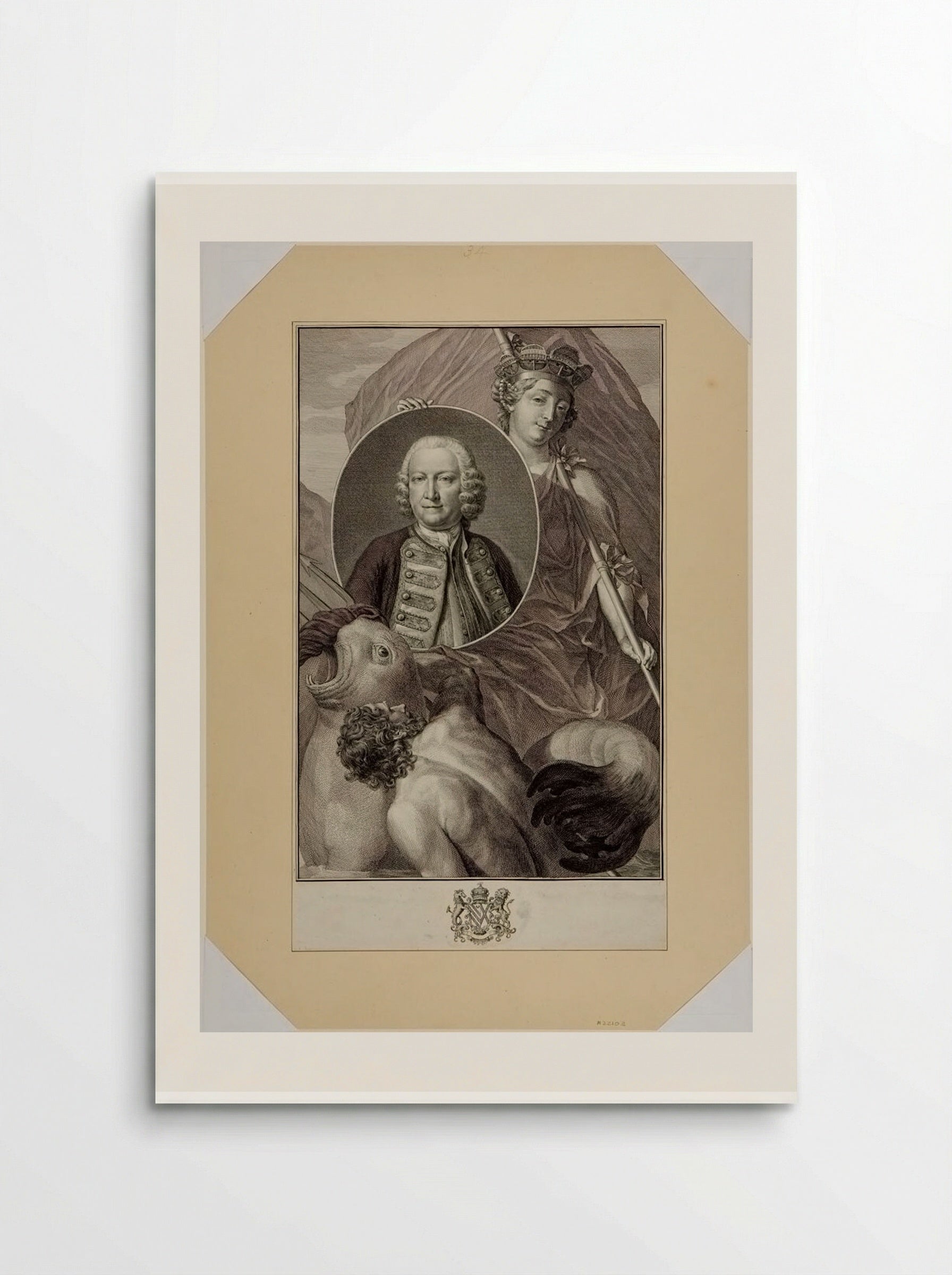 Admiral Lord George Anson - Jacobus Houbraken - Poster