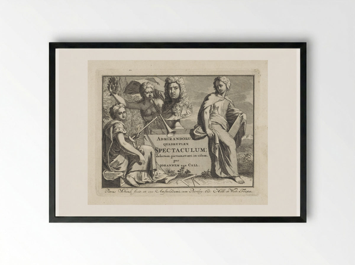 Admirandorum Quadruplex Spectaculum - Jan van Call (I) - Framed Print Black