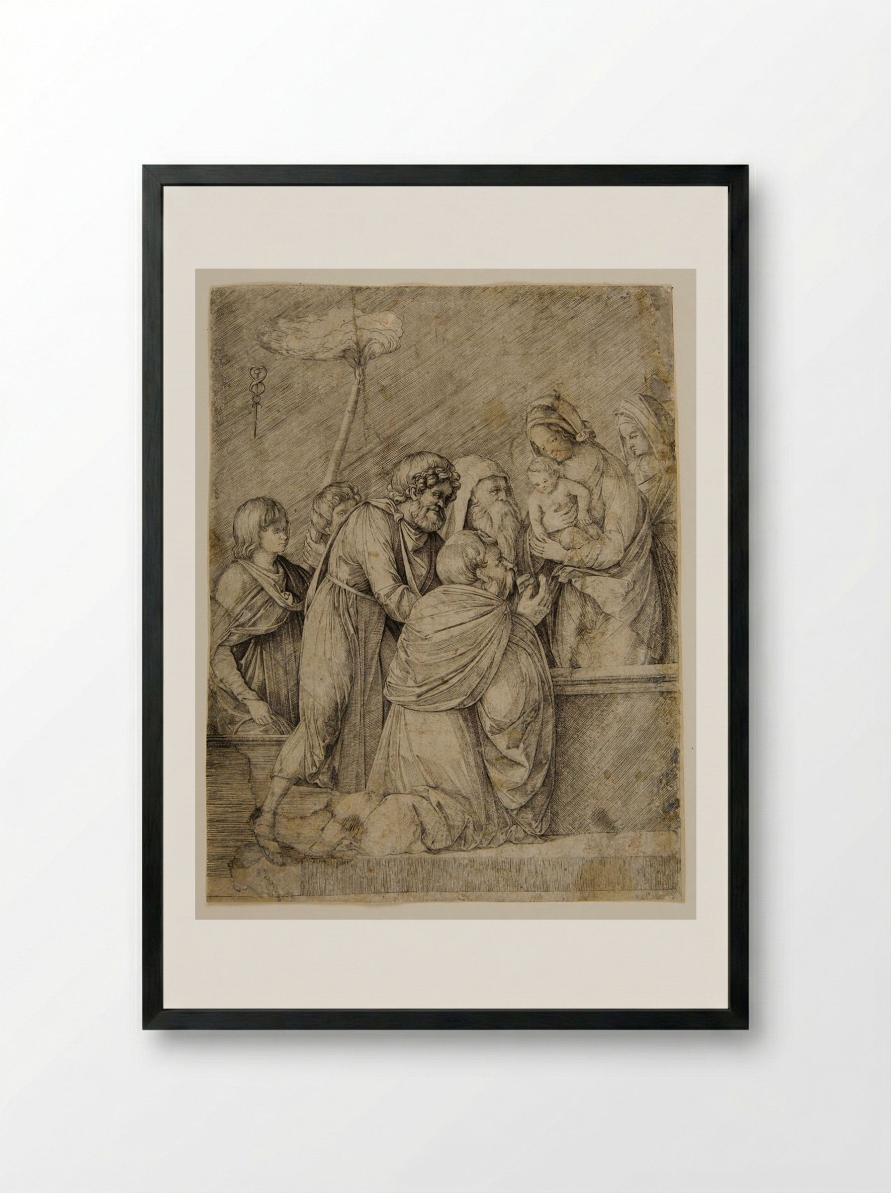 Adoration of the Magi - Jacopo de' Barbari - Framed Print Black