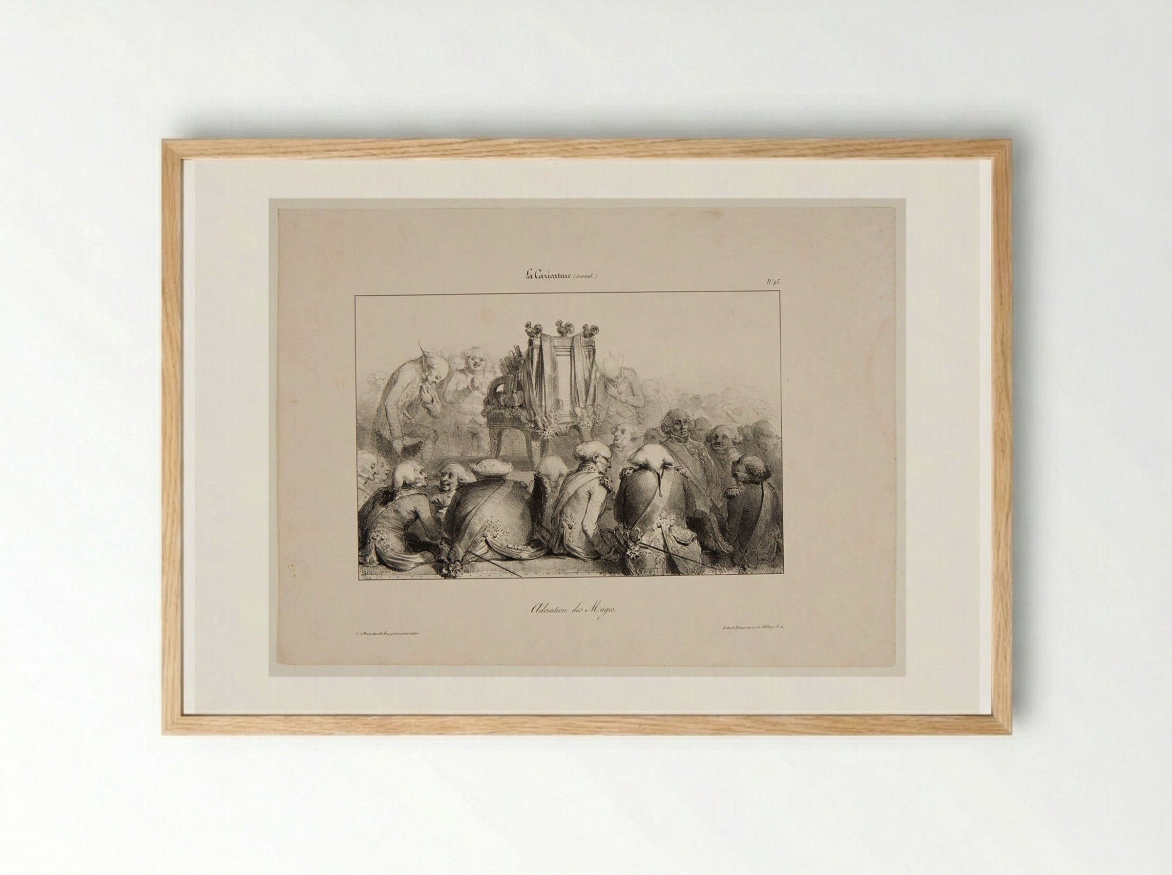 Adoration of the Magi - Denis-Auguste-Marie Raffet - Framed Print Wood