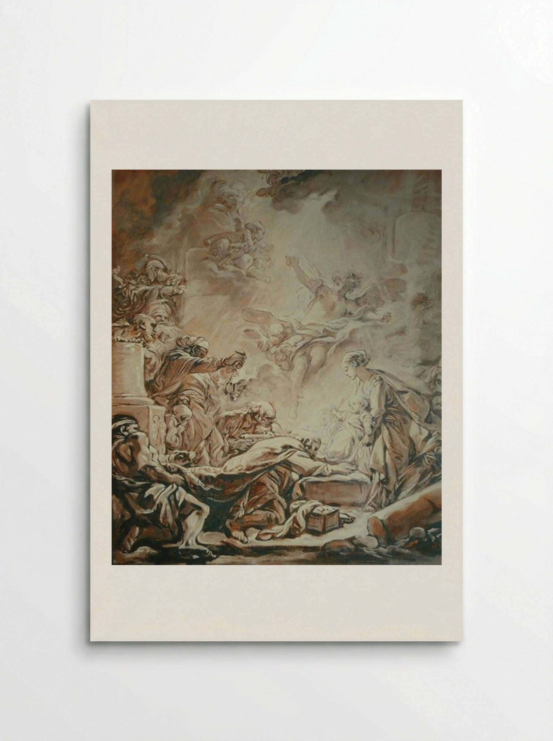 Adoration of the Magi - Francois Boucher - Poster