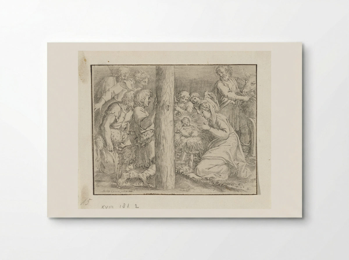 Adoration of the Shepherds - Annibale Carracci - Poster