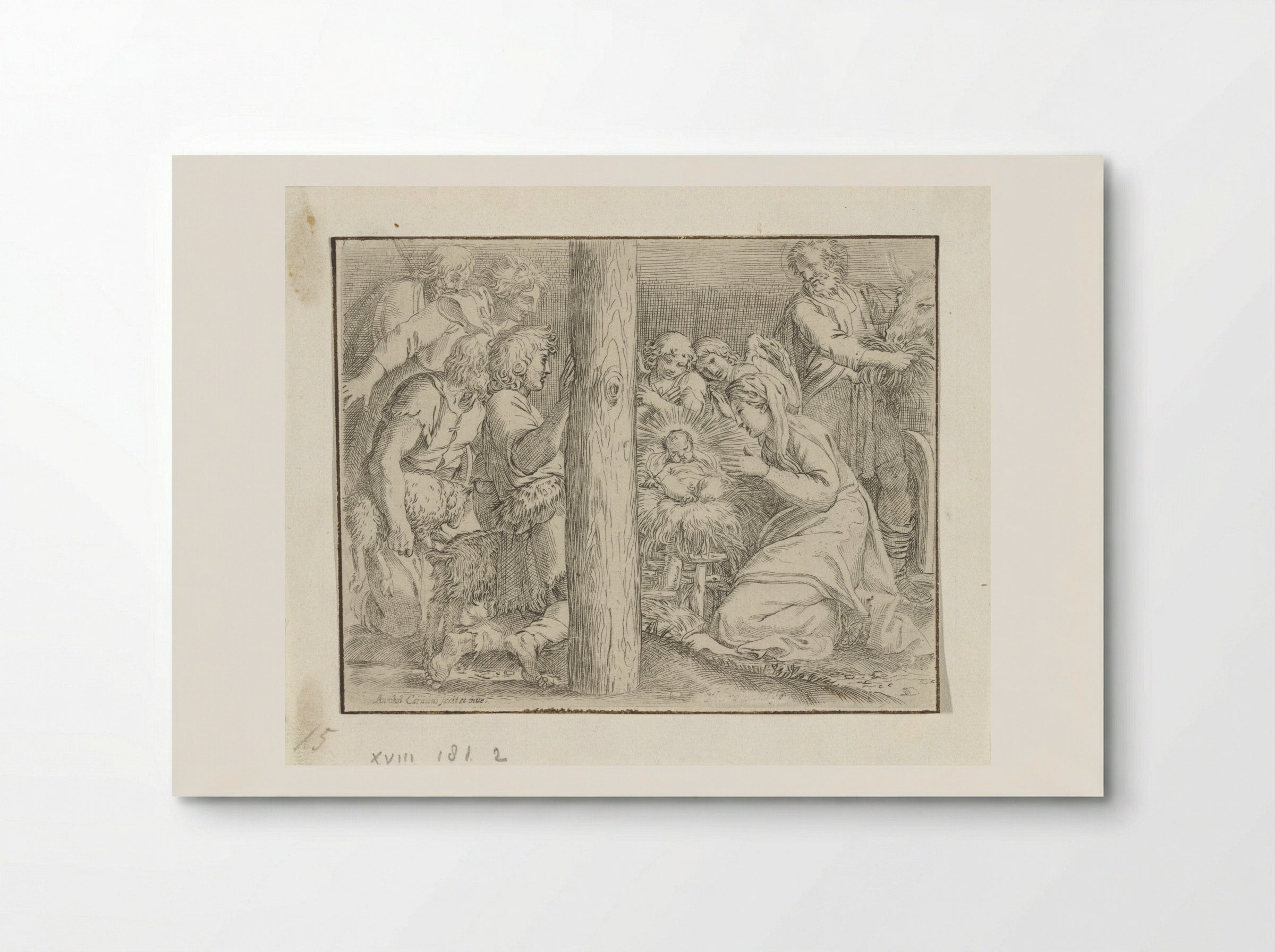 Adoration of the Shepherds - Annibale Carracci - Poster