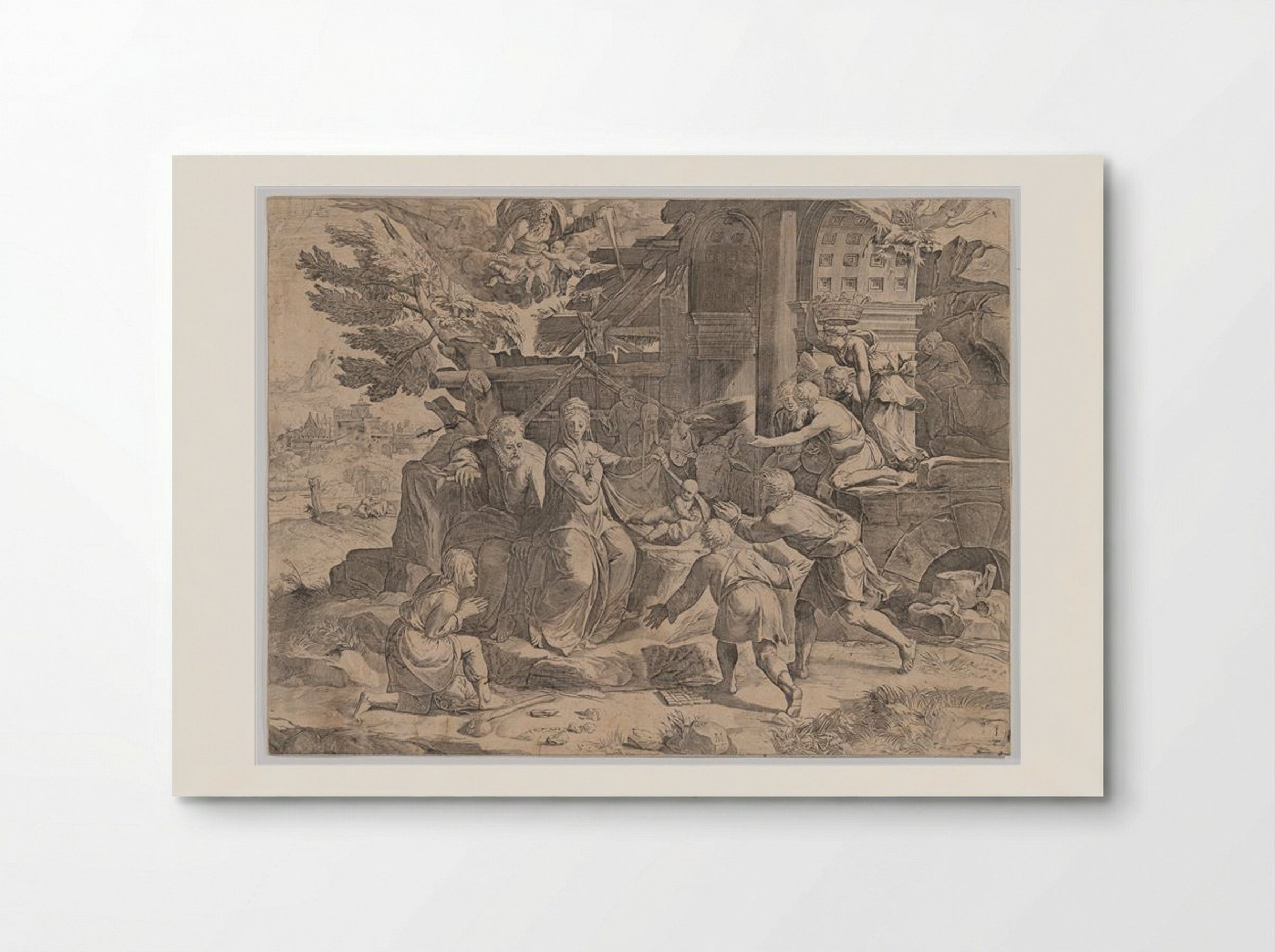 Adoration of the Shepherds - Cornelis Cort - Poster