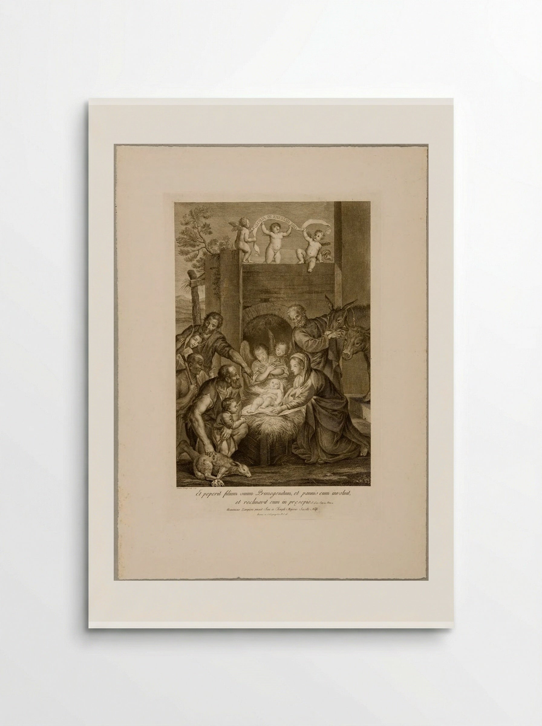 Adoration of the Shepherds - Domenico Cunego - Poster