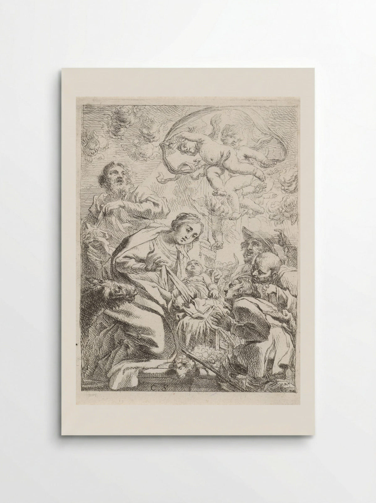 Adoration of the Shepherds - Cornelis Schut (I) - Poster