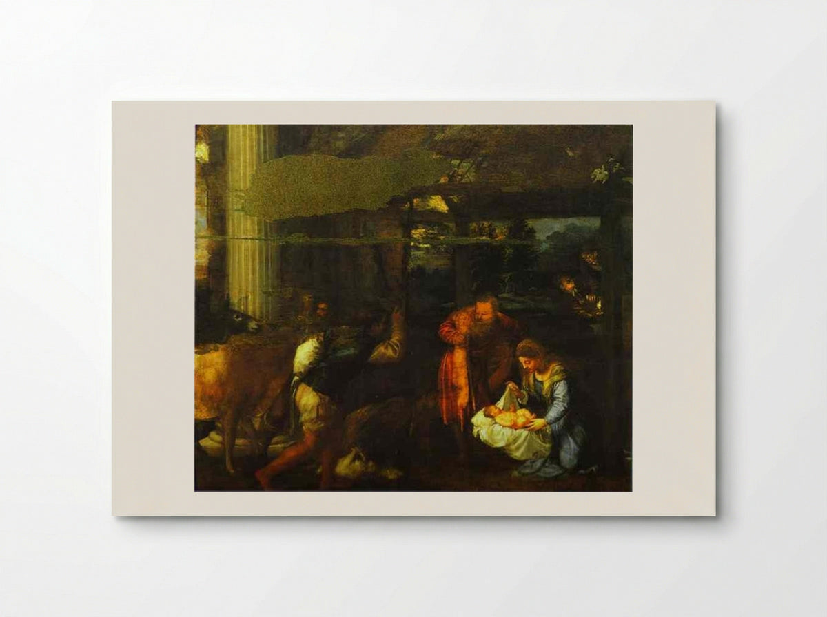 Adoration of the Shepherds - Titian - Poster