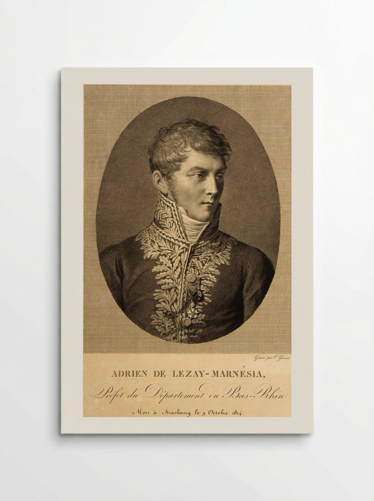 Adrien de Lezay-Marnesia - Christophe Guérin - Poster