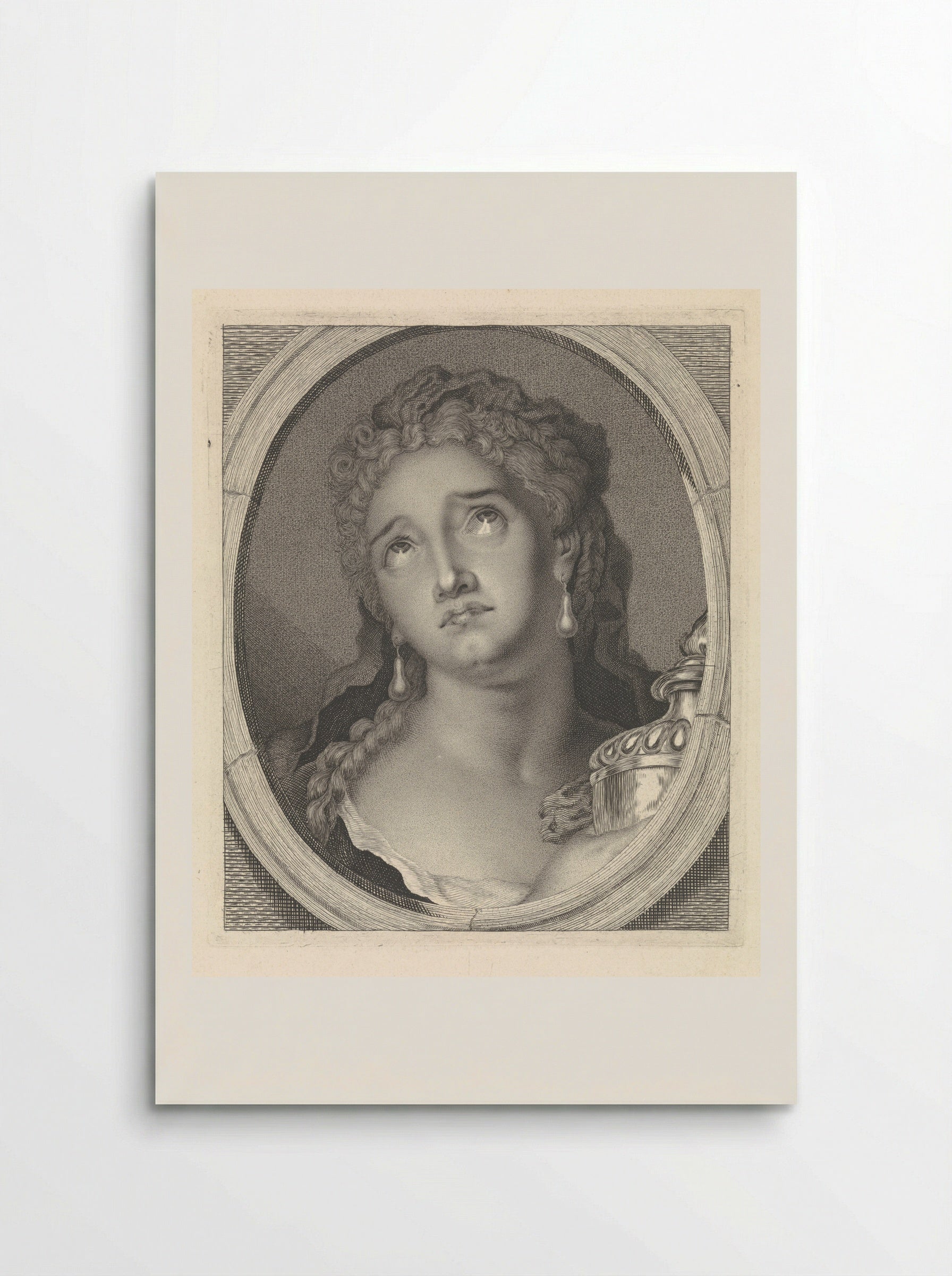 Adrienne Lecouvreur as Cornelia with the Urn of Pompey - Pieter Lyonet - Poster