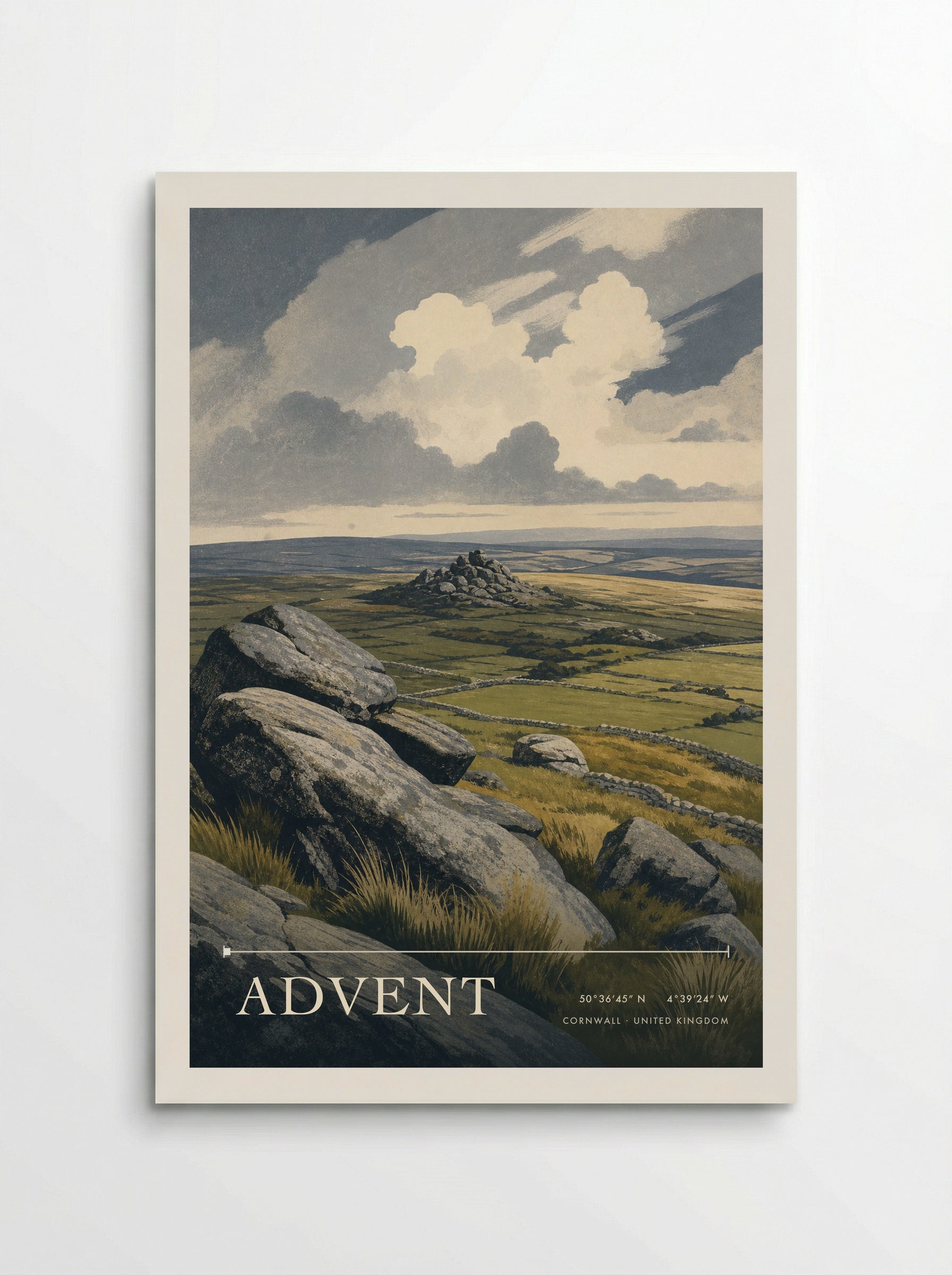 Advent Cornwall United Kingdom Travel Poster - Poster